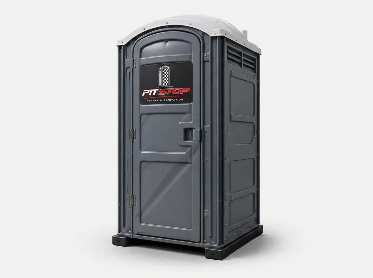 Standard Pitstop portable toilet unit photographed on a clean background